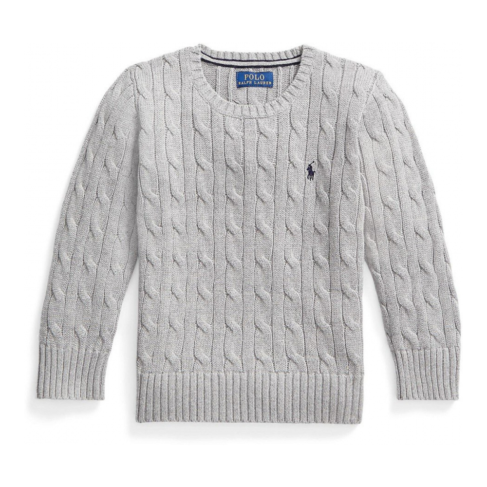 Toddler & Little Boy's 'Cable-Knit Cotton Sweater'