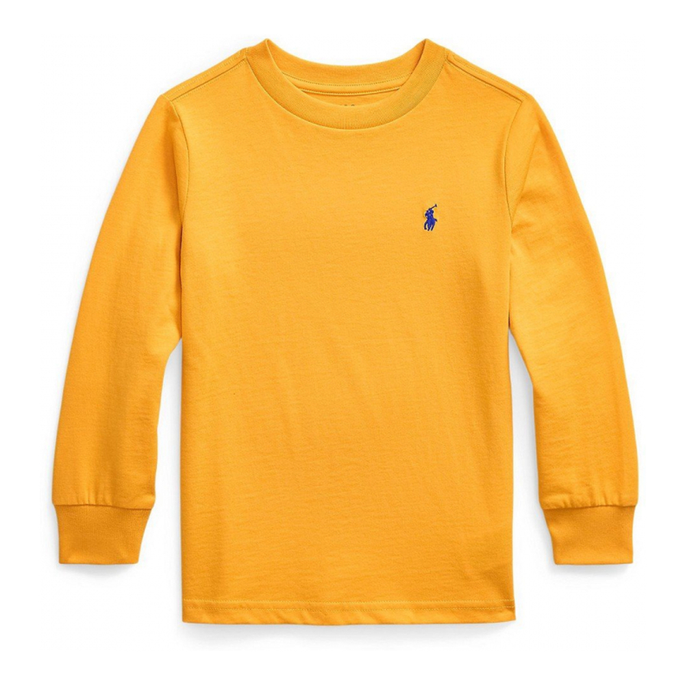 'Cotton Jersey Long-Sleeve T-shirt' pour Enfant et petit garçon