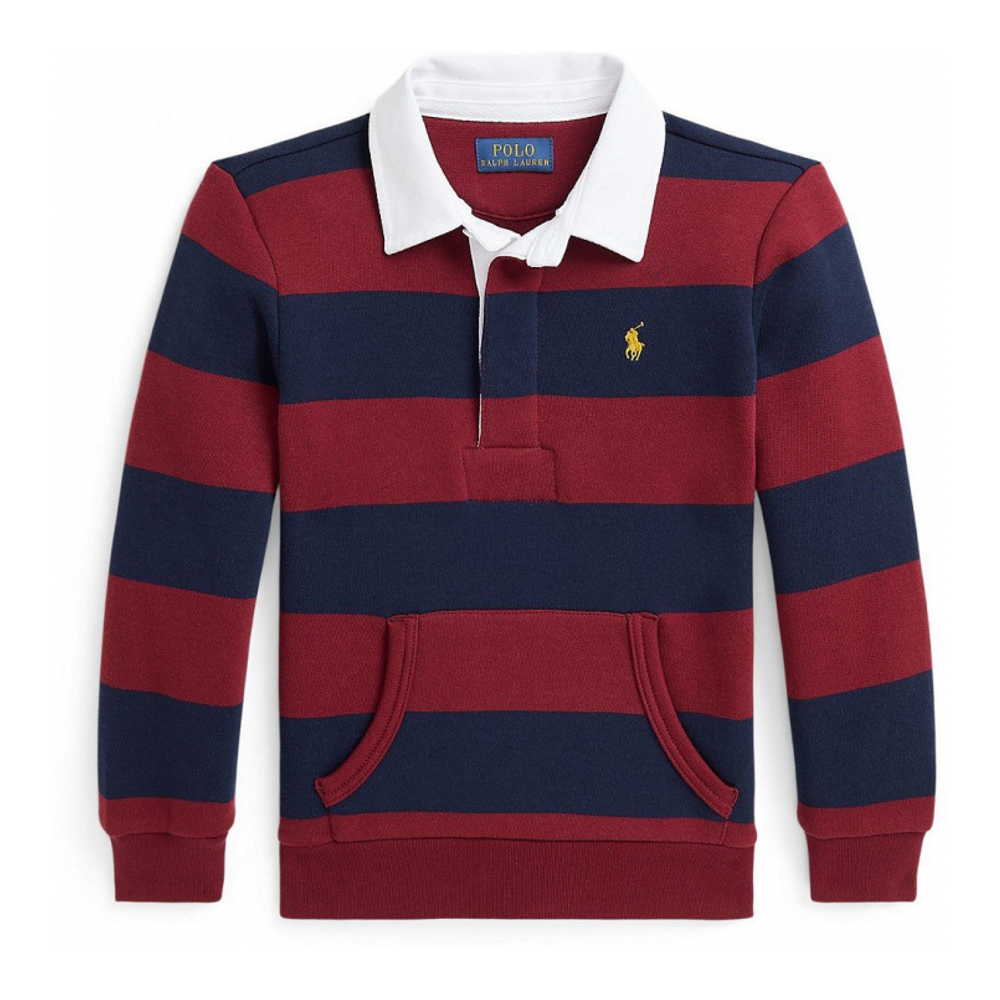 'Striped Fleece Rugby Sweatshirt' pour Enfant et petit garçon