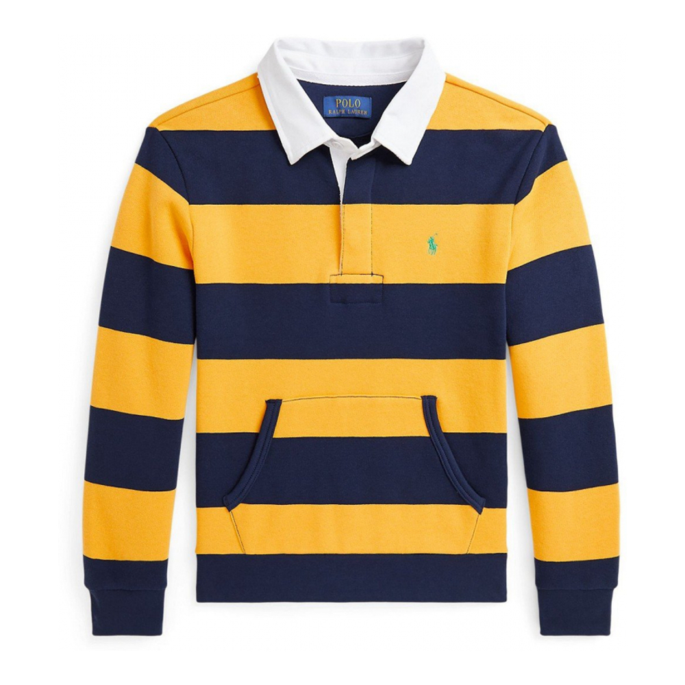 Big Boy's 'Striped Fleece Rugby Sweatshirt'