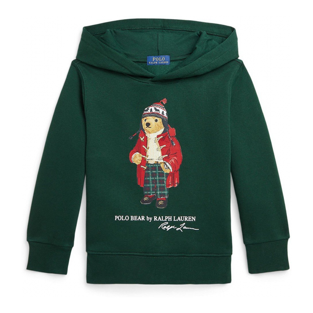 Toddler & Little Boy's 'Polo Bear Fleece Hoodie'