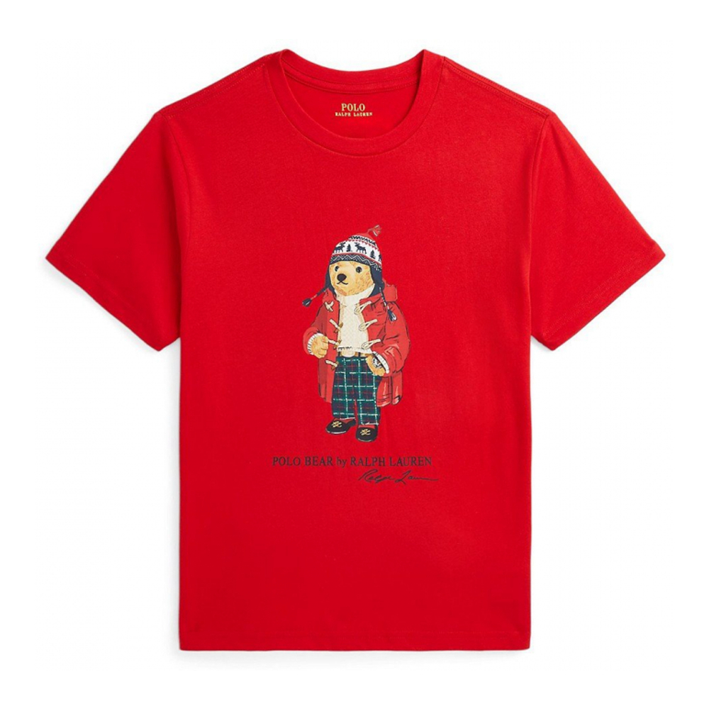 'Polo Bear Cotton Jersey Tee' pour Grands garçons