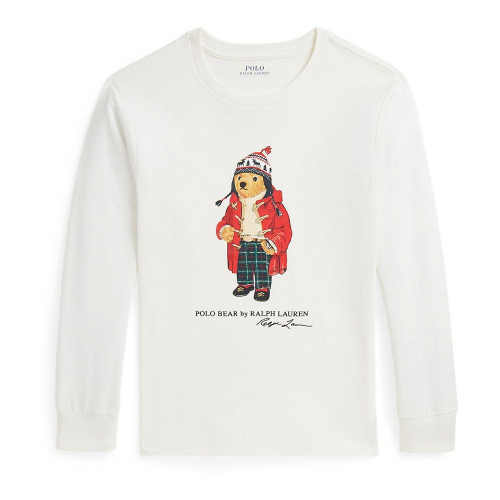 'Polo Bear Cotton Long Sleeve Tee' für großes Jungen