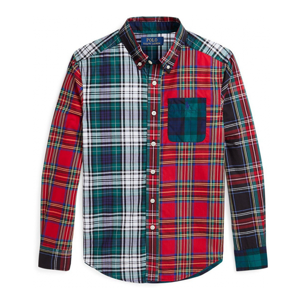 Big Boy's 'Plaid Cotton Fun Shirt'