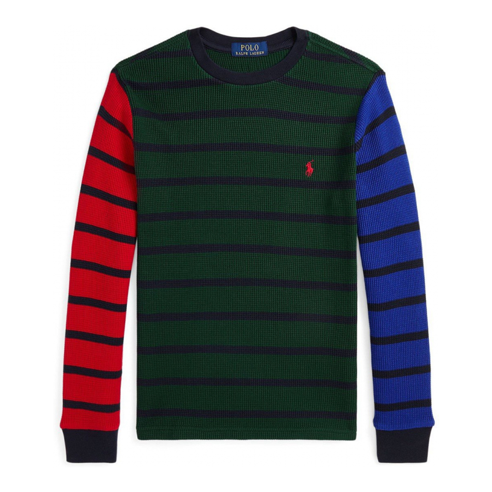 Big Boy's 'Waffle-Knit Cotton Long Sleeve Tee'