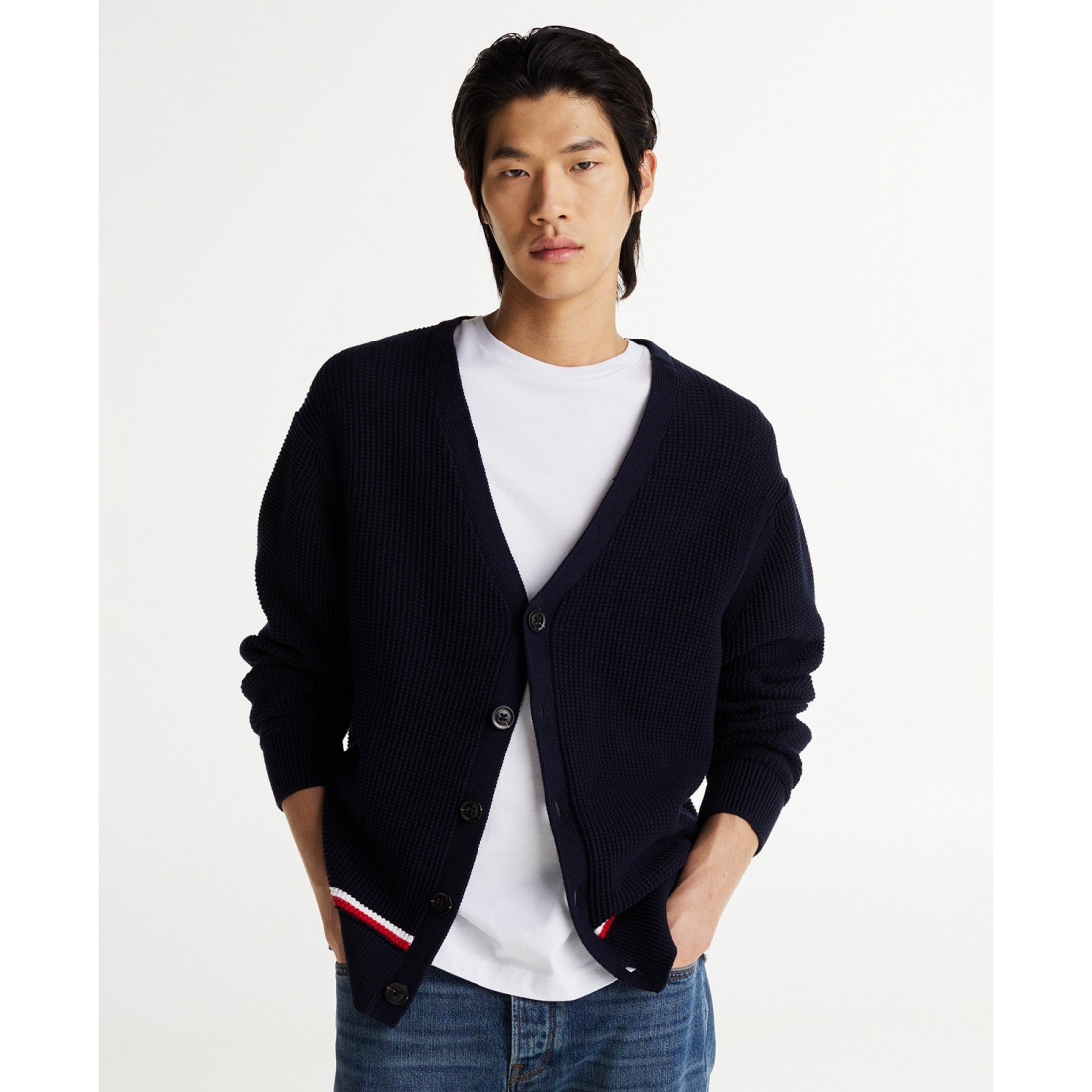 Cardigan 'Structured Fit Global' pour Hommes