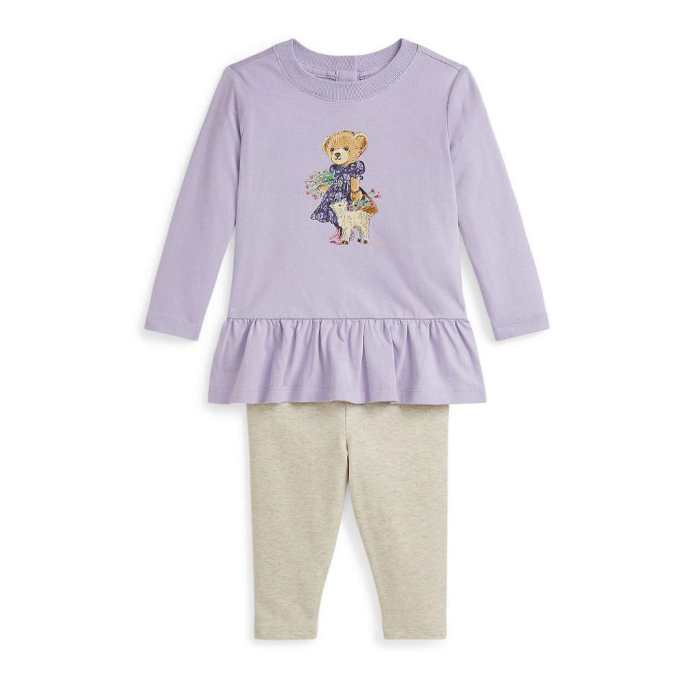 'Polo Bear Jersey Tee Legging Set' für Baby Mädchen