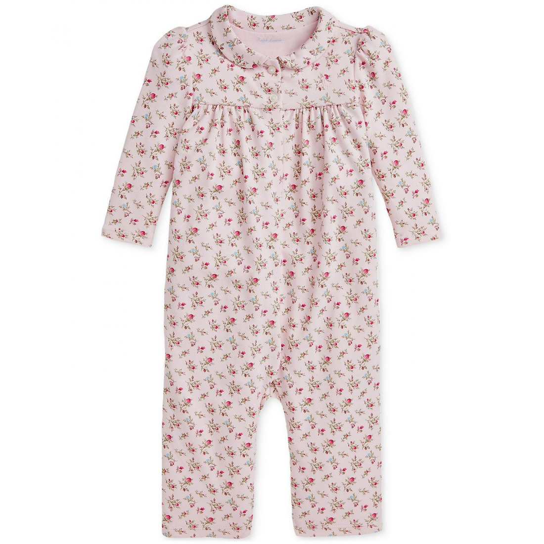 Baby Girl's 'Cotton Floral Coverall'