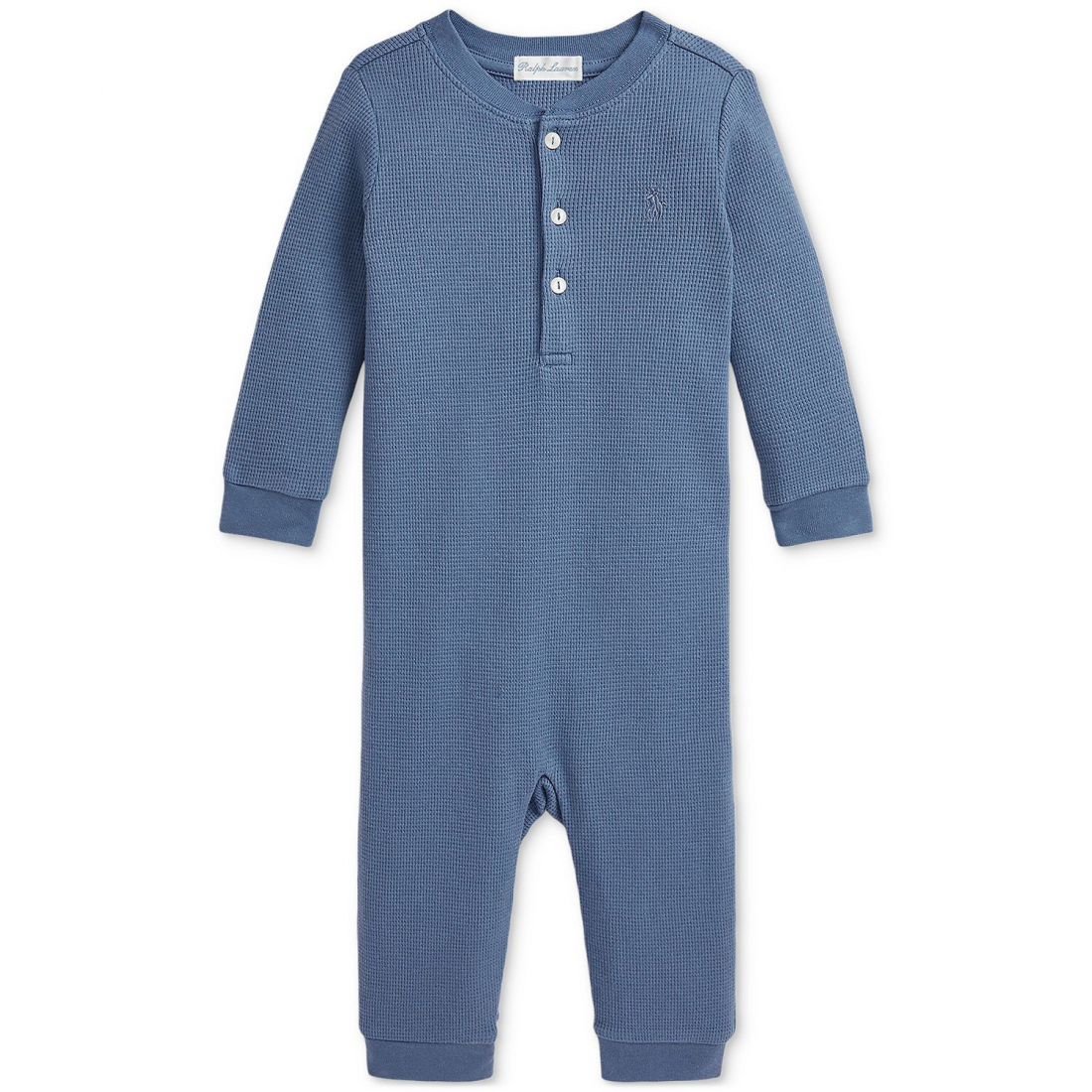 'Waffle-Knit Cotton Coverall' pour Bébés filles