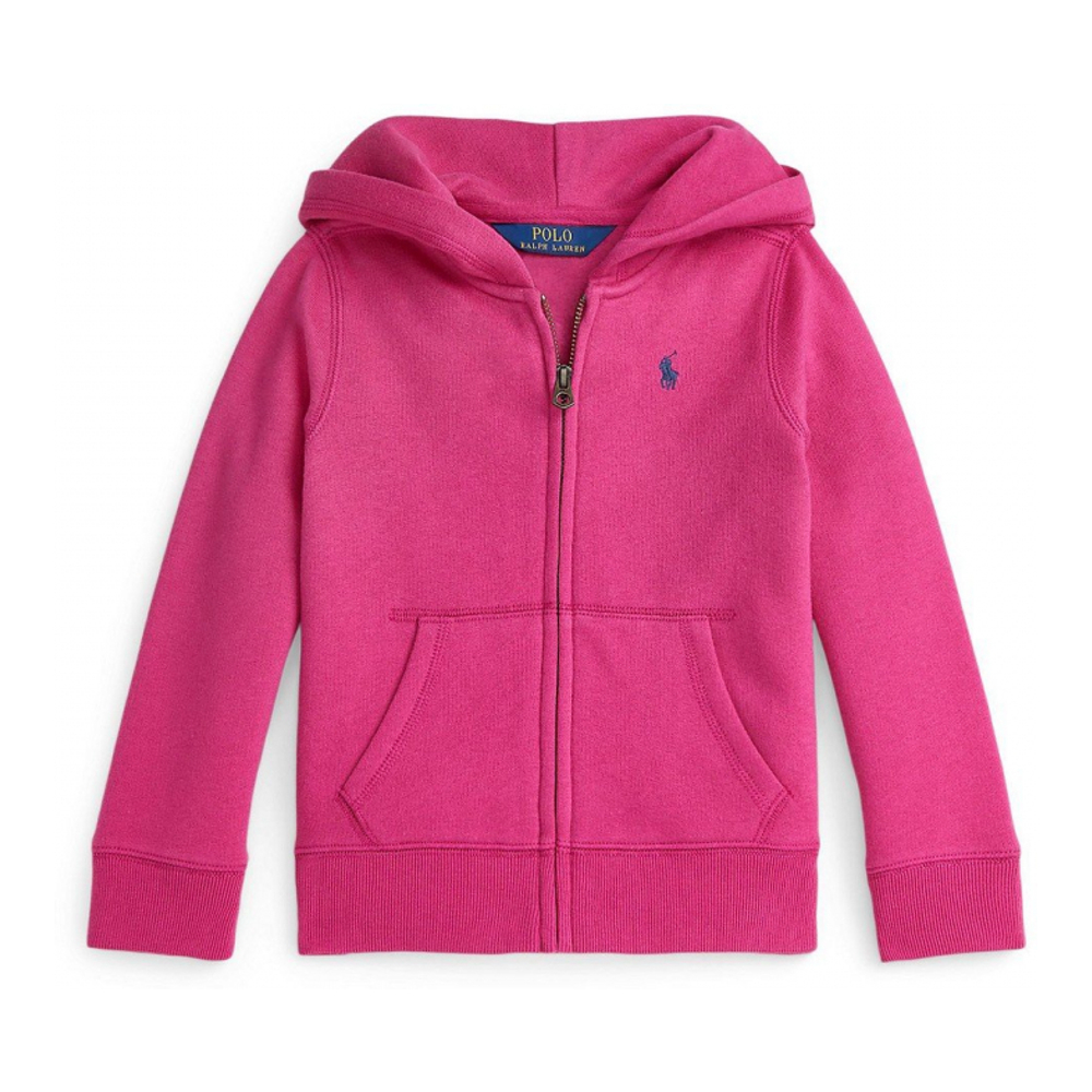 Toddler & Little Girl's 'Fleece Full Zip Hoodie'