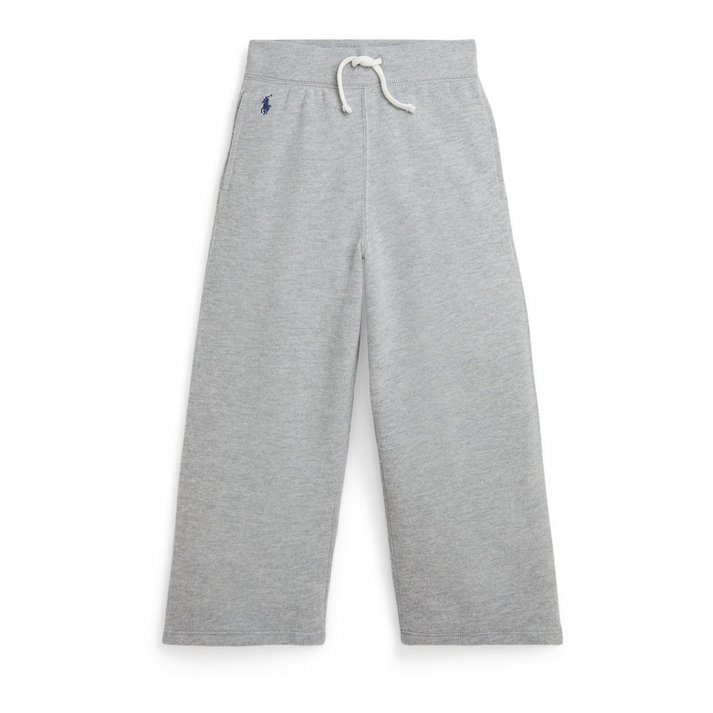 Toddler & Little Girl's 'Fleece Wide Leg Sweatpant'