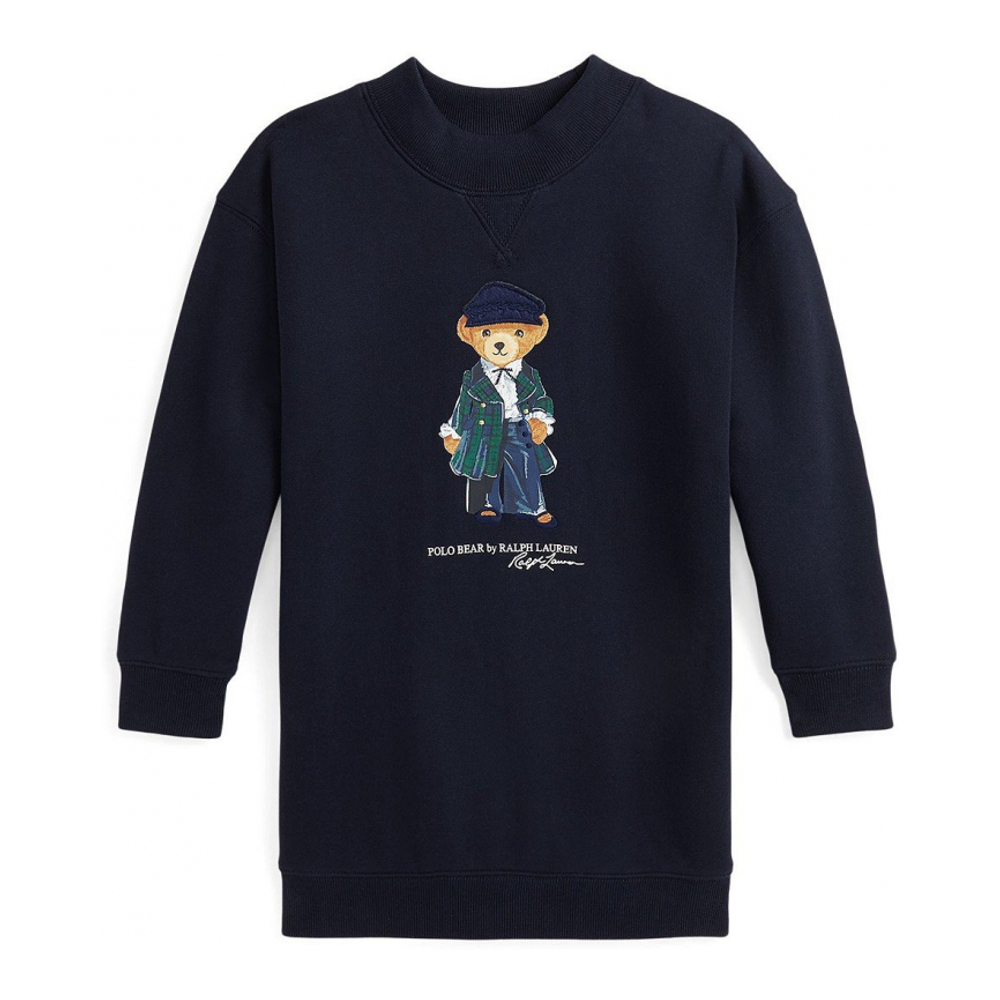 'Polo Bear Fleece Sweatshirt Dress' pour Bambins & petites filles