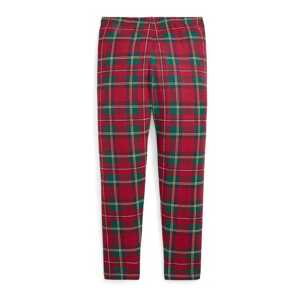 Big Girl's 'Plaid Stretch Jersey Legging Pant'