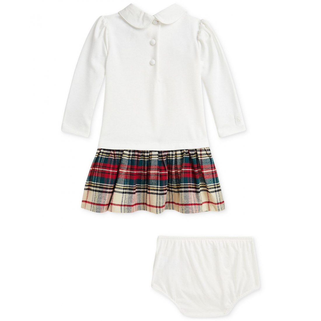 'Ponté Knit Plaid Dress & Bloomers' pour Bébés filles