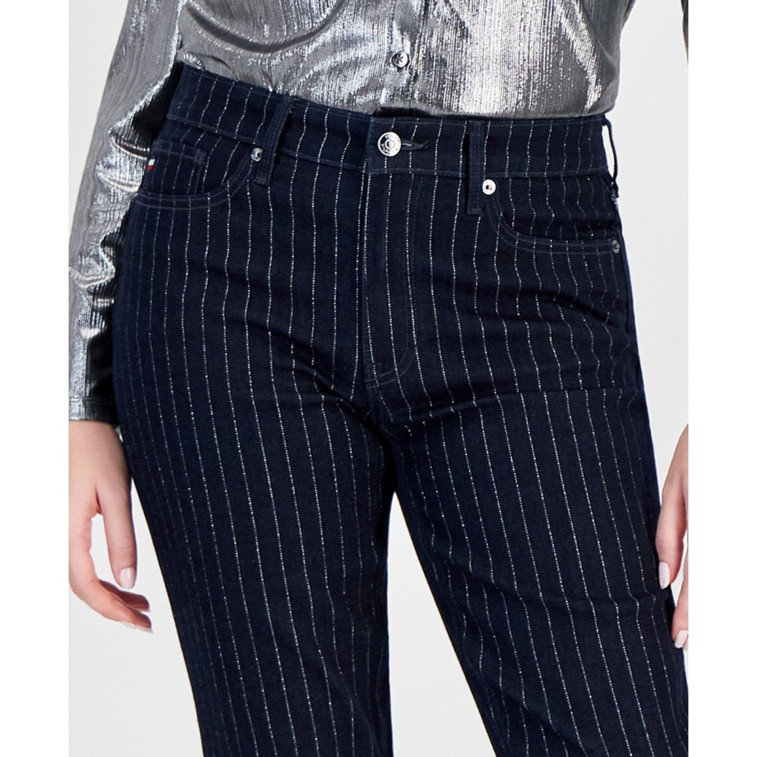 Jeans 'Tribeca Striped Shine Ankle' pour Femmes