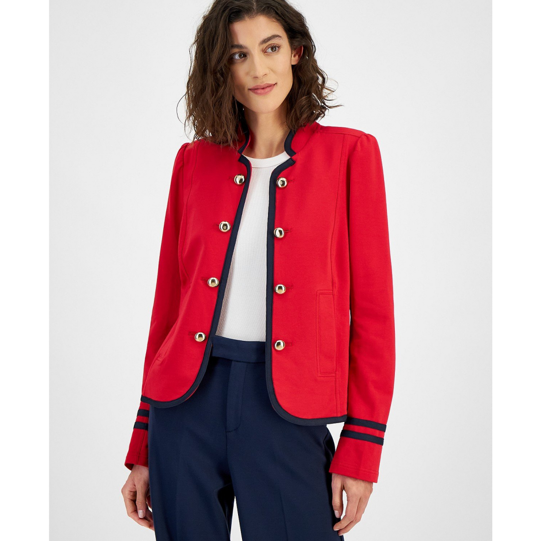 Veste 'Open-Front Long-Sleeve Band' pour Femmes