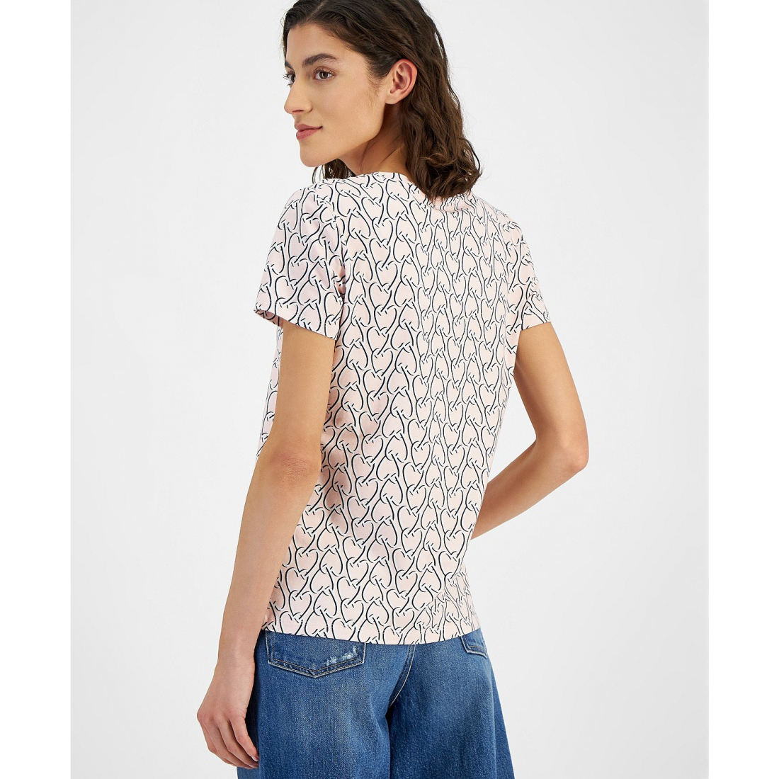 T-shirt 'Heartlock V-Neck Short-Sleeve' pour Femmes