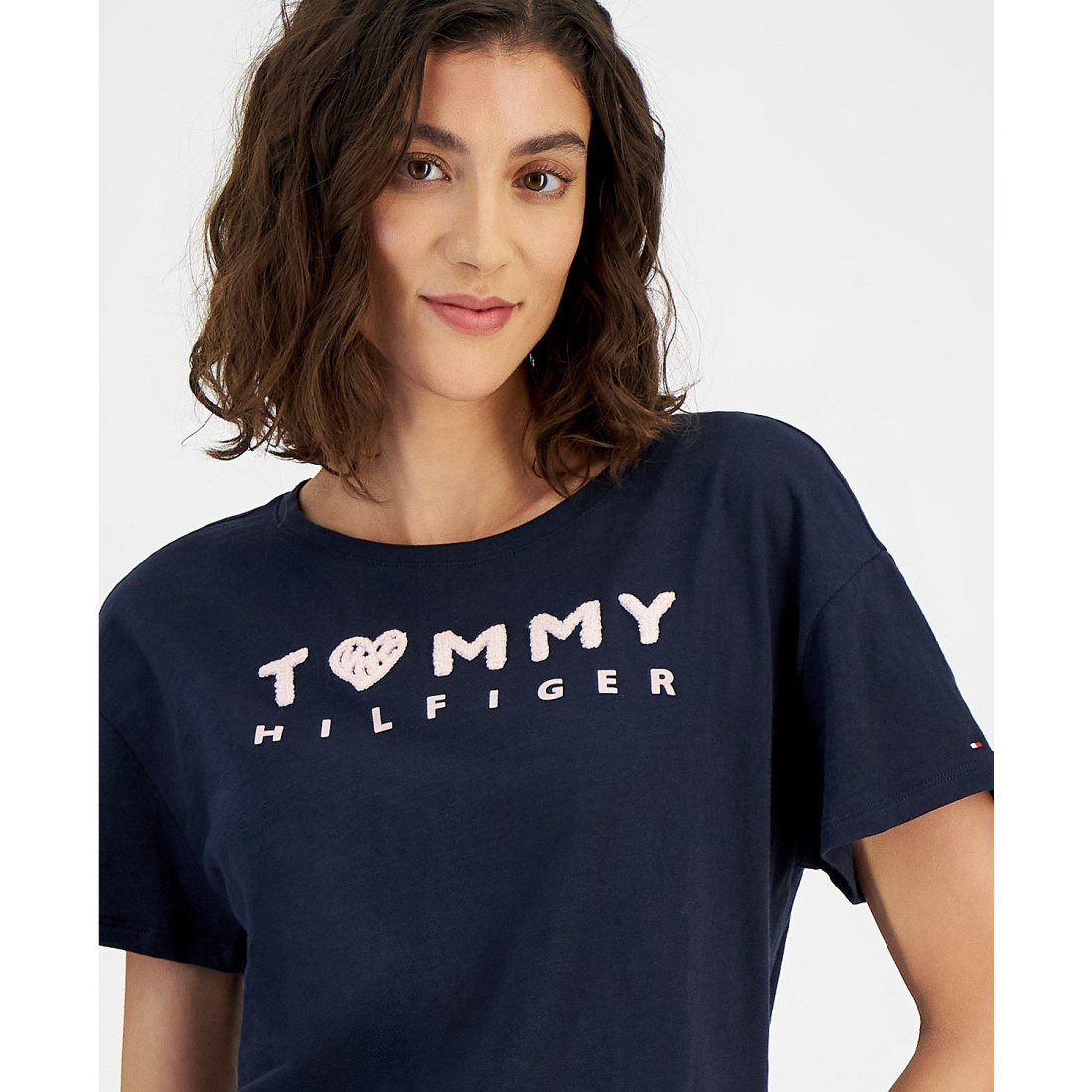 T-shirt 'Boxy Logo-Graphic' pour Femmes