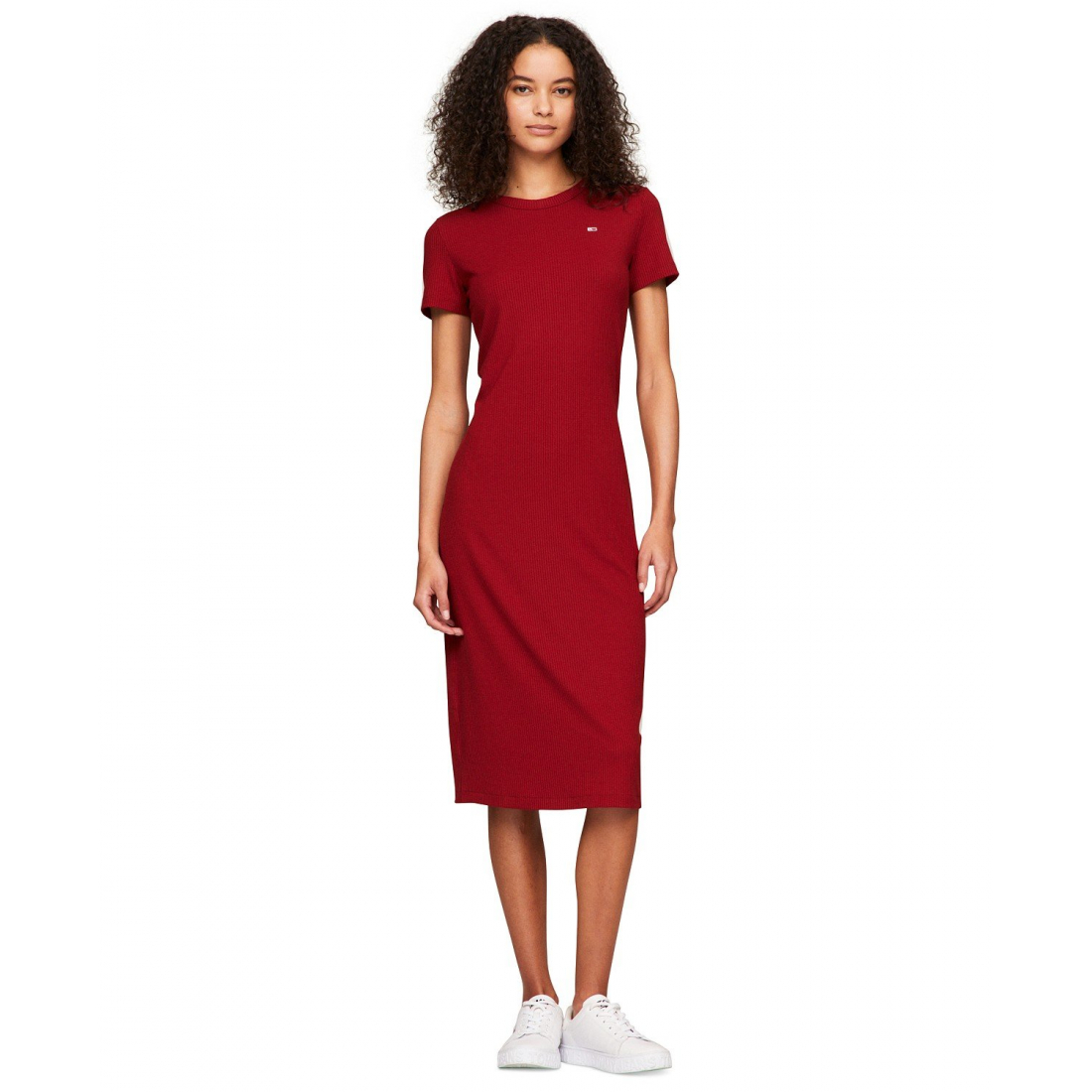 Robe Midi 'Ribbed Bodycon' pour Femmes