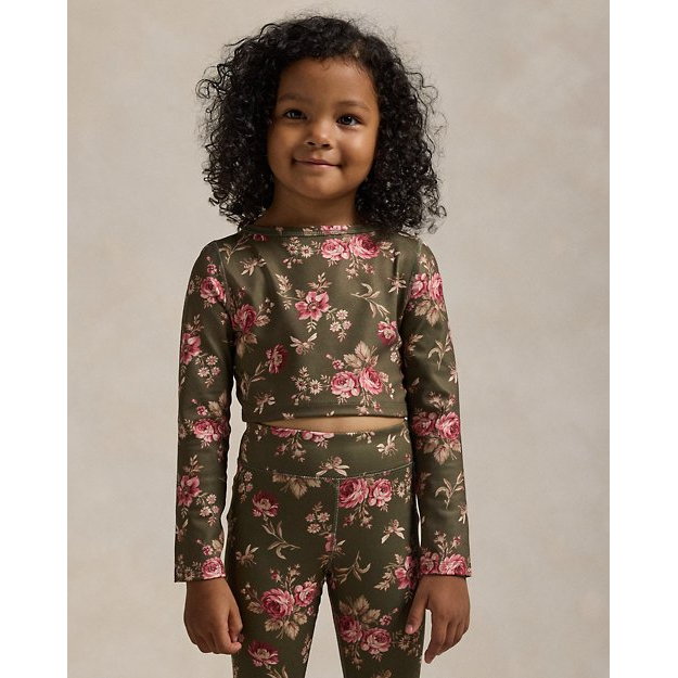 'Floral Performance Jersey Boxy Tee' pour Bambins & petites filles