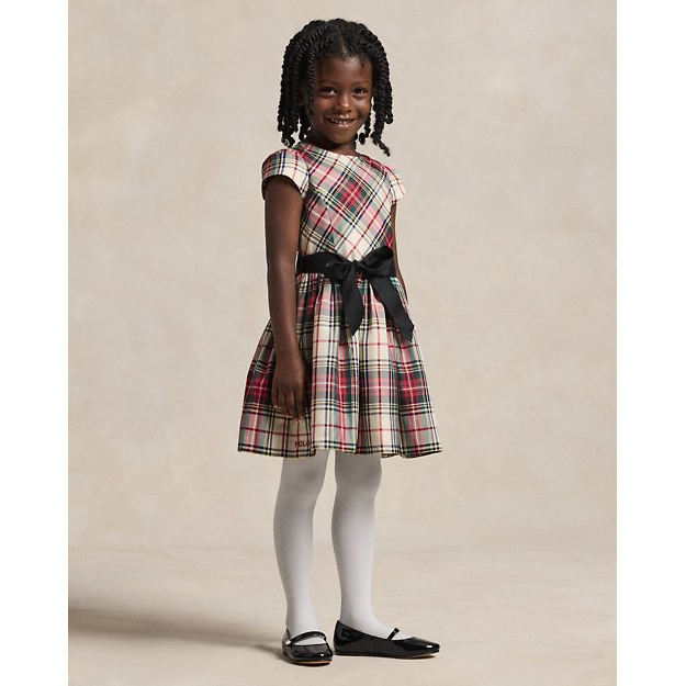 Toddler & Little Girl's 'Plaid Twill Dress'