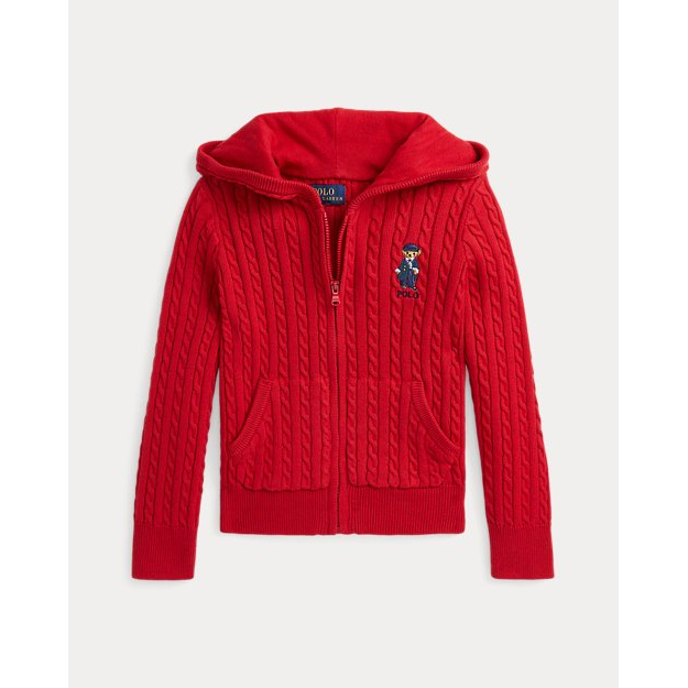 'Polo Bear Cotton Full-Zip Sweater' pour Bambins & petites filles