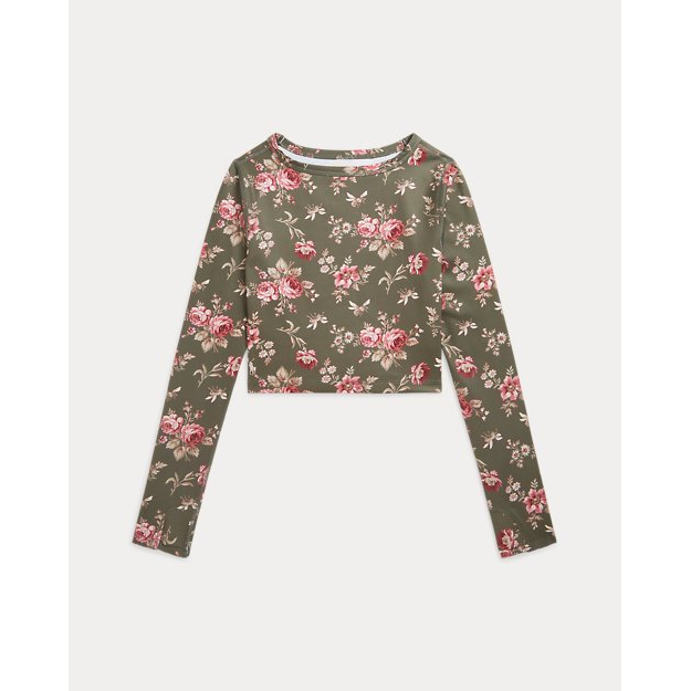 'Floral Performance Jersey Boxy Tee' pour Grandes filles