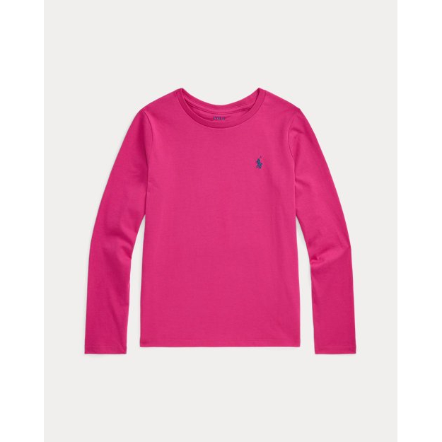 Big Girl's 'Cotton Jersey Long-Sleeve Tee'