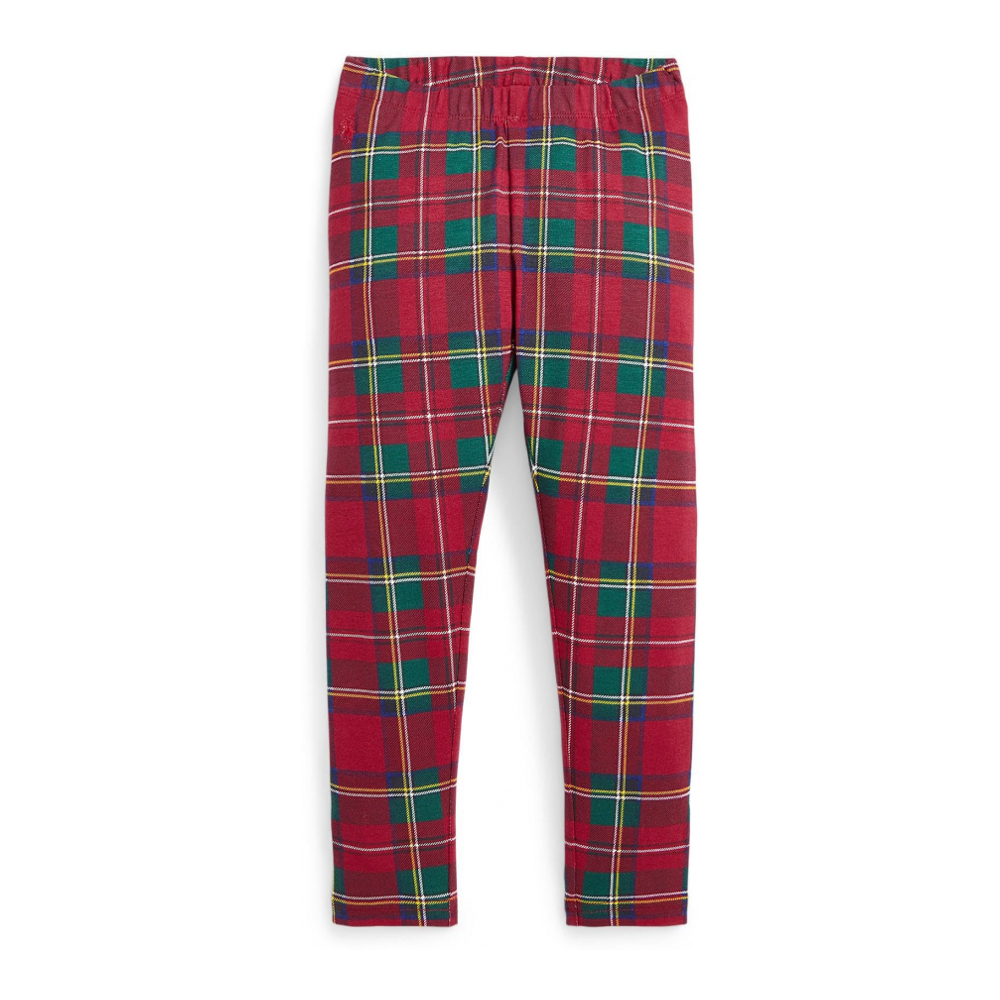 Toddler & Little Girl's 'Plaid Stretch Jersey Leggings'