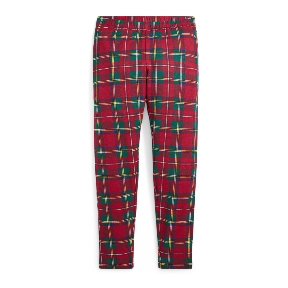 'Plaid Stretch Jersey Leggings' für große Mädchen