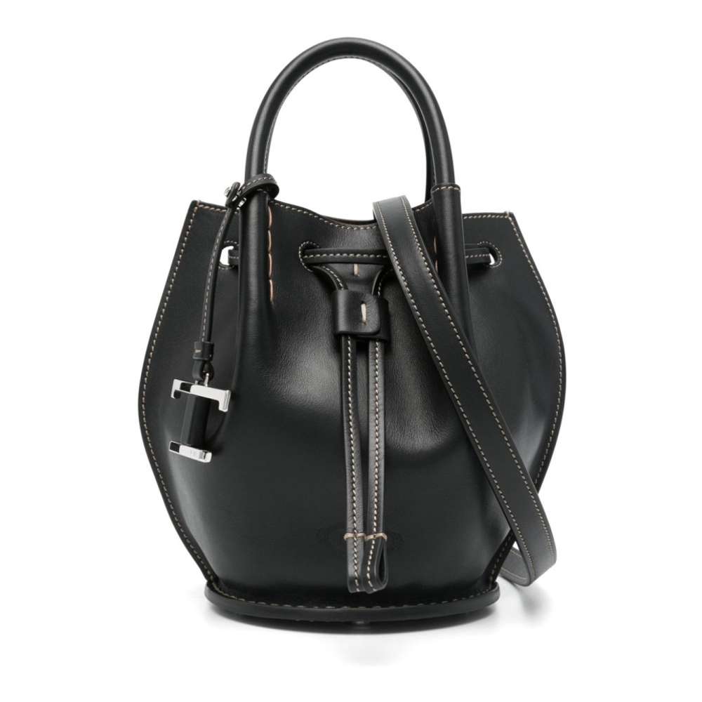 Women's 'Mini Logo-Charm' Bucket Bag