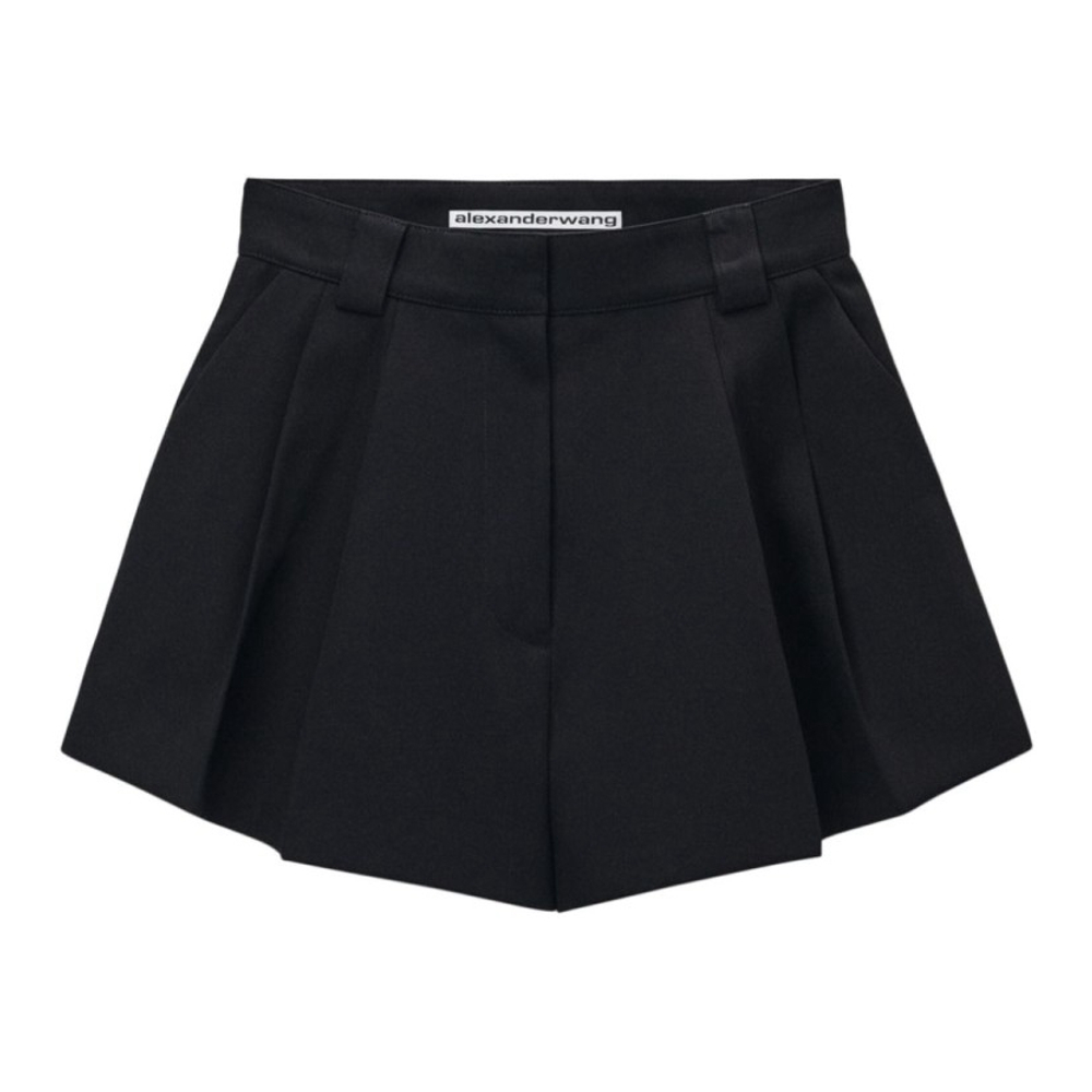 'Double Pleat Front' Shorts für Damen