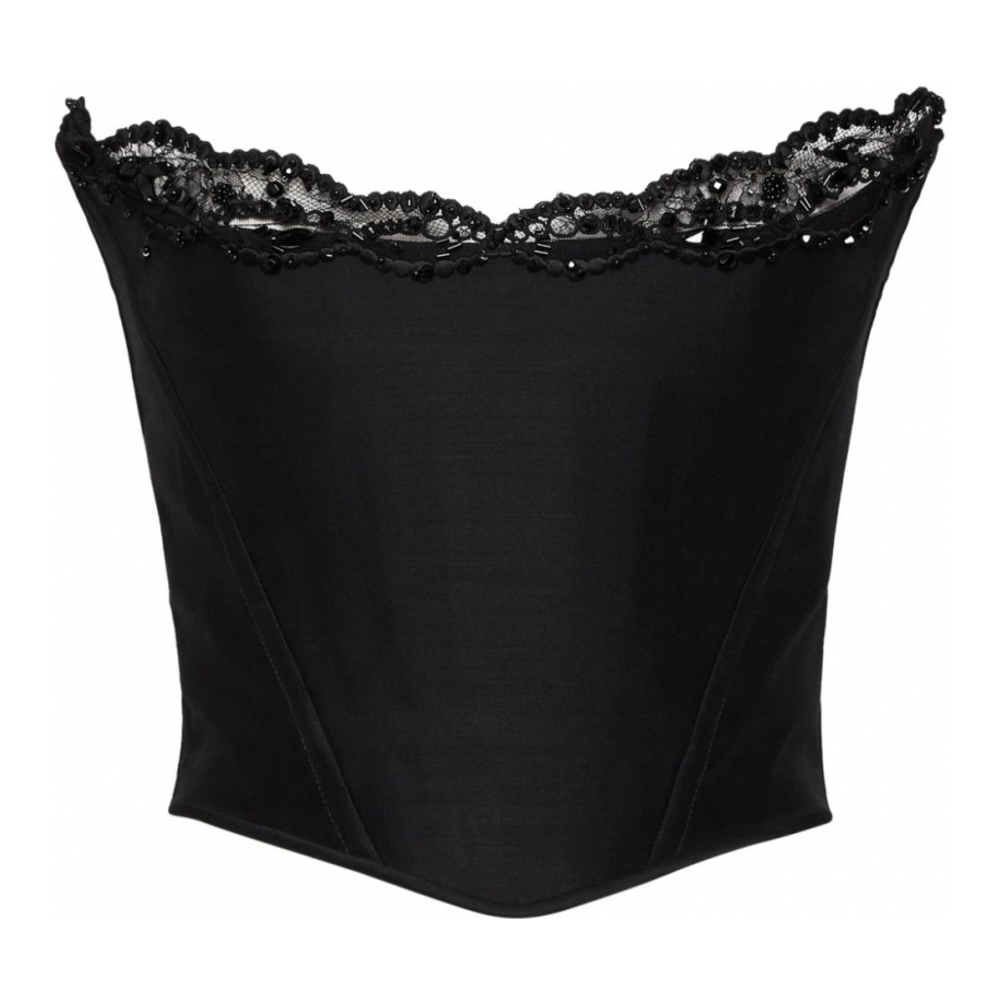 Women's 'Lace-Detail' Corset Top