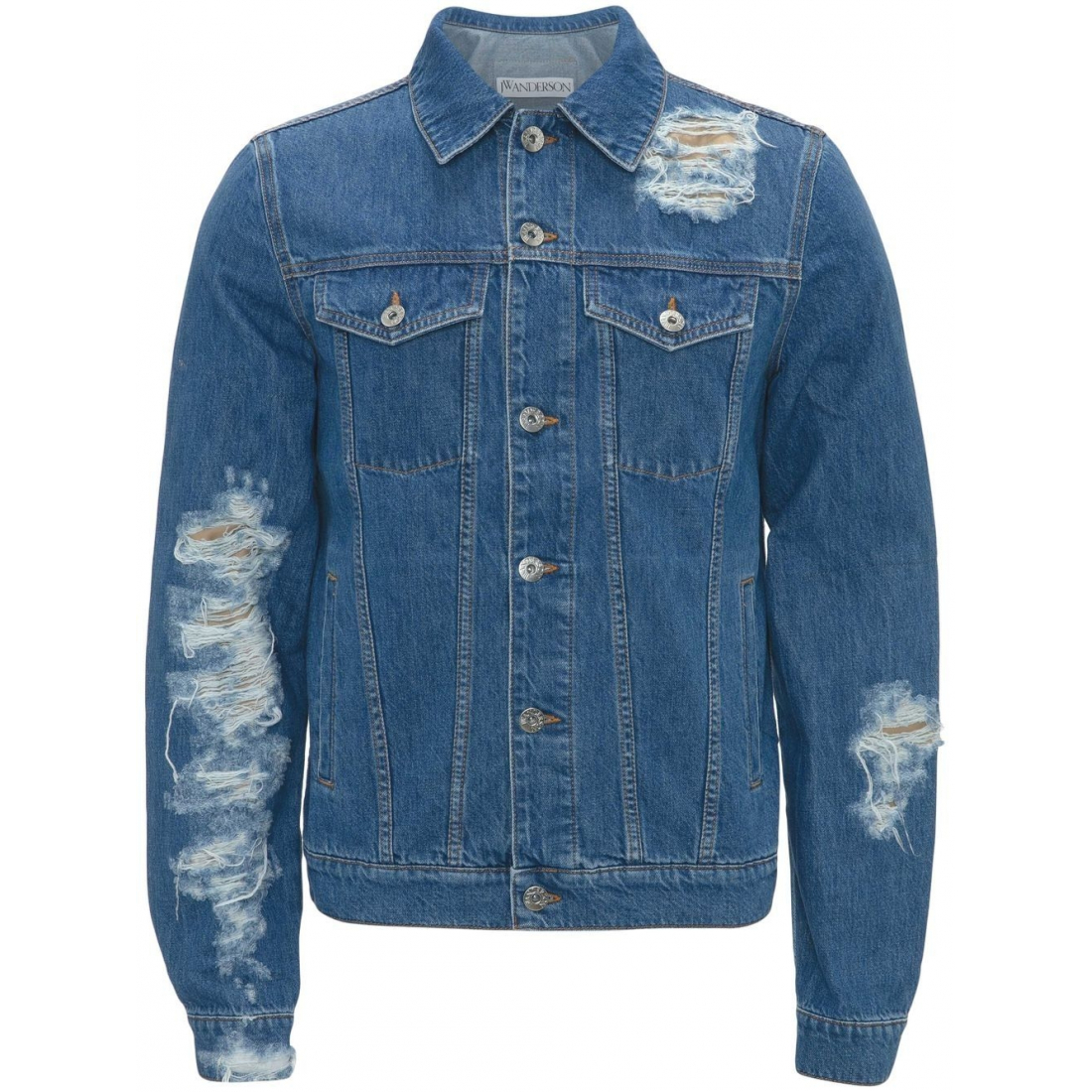 Veste en jeans 'Distressed' pour Hommes