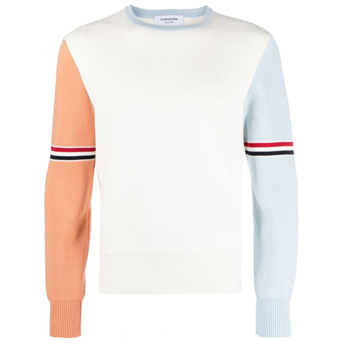 Pull 'Rwb-Stripe Crew-Neck' pour Hommes