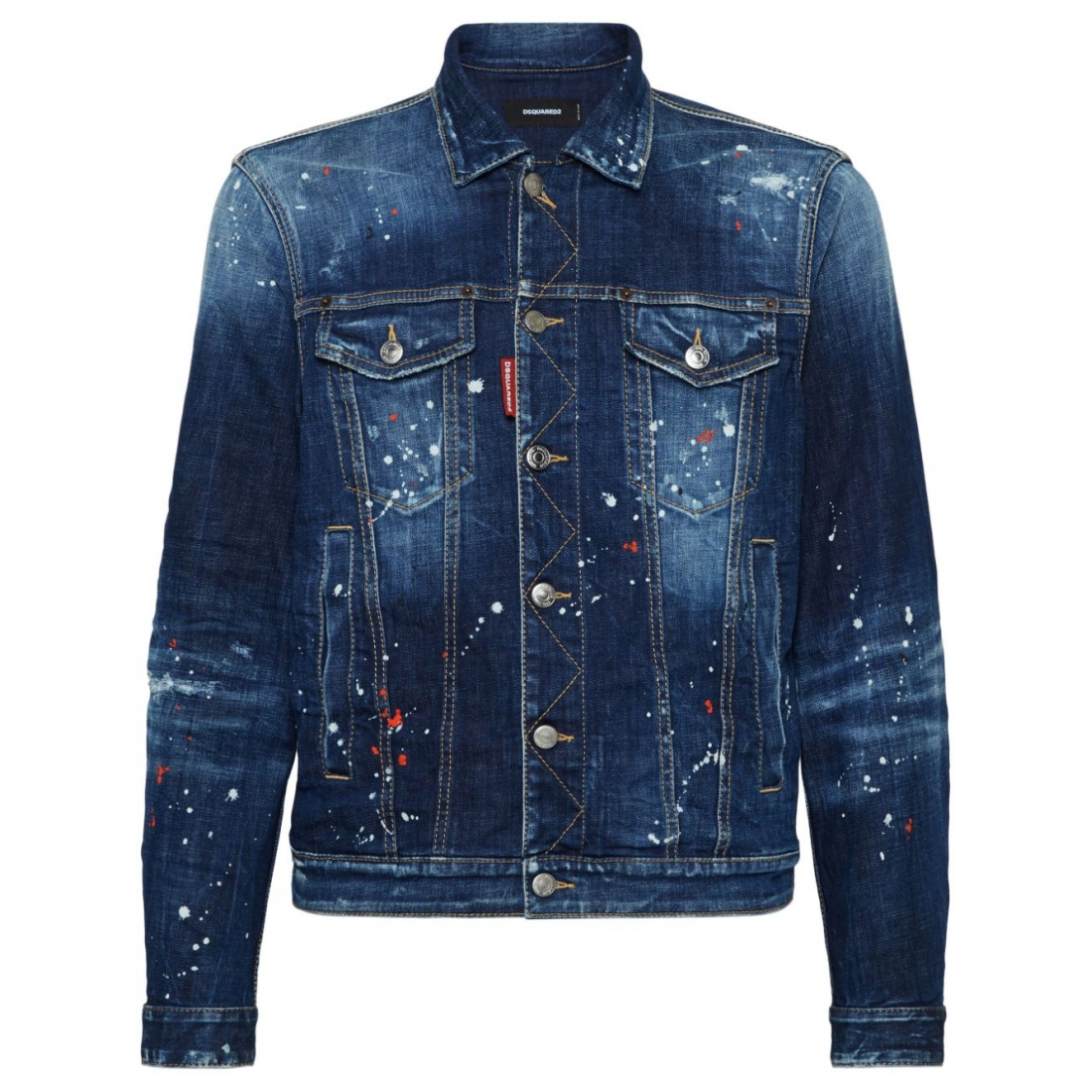 Men's 'Paint-Splattered' Denim Jacket