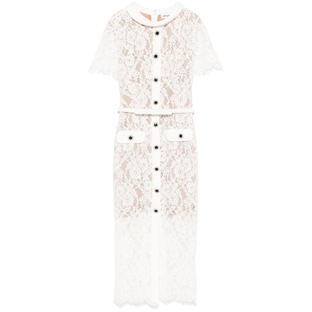 Women's 'Floral-Lace' Midi Dress