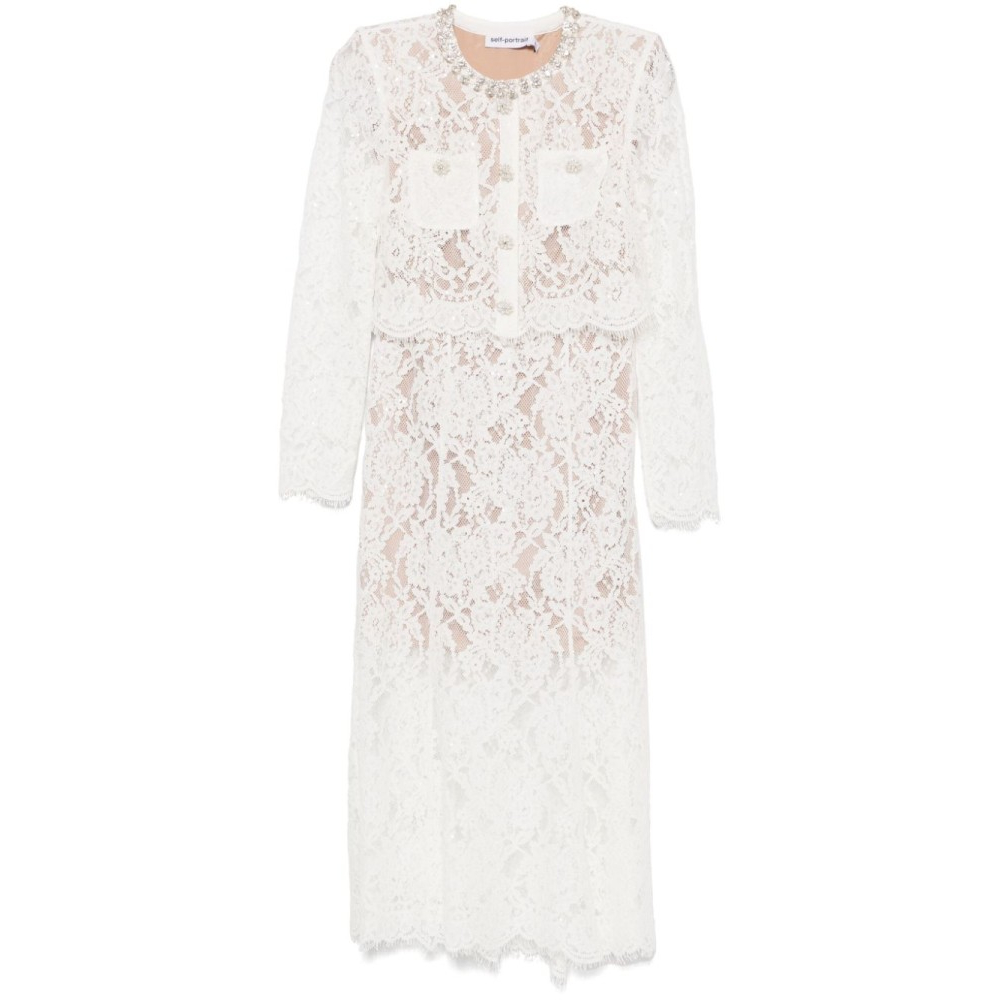 Women's 'Lace Embellished' Midi Dress