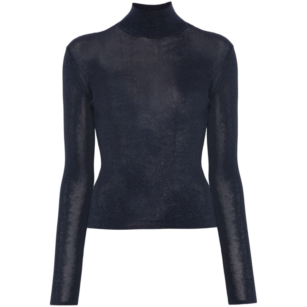 Women's 'Lurex' Turtleneck Sweater