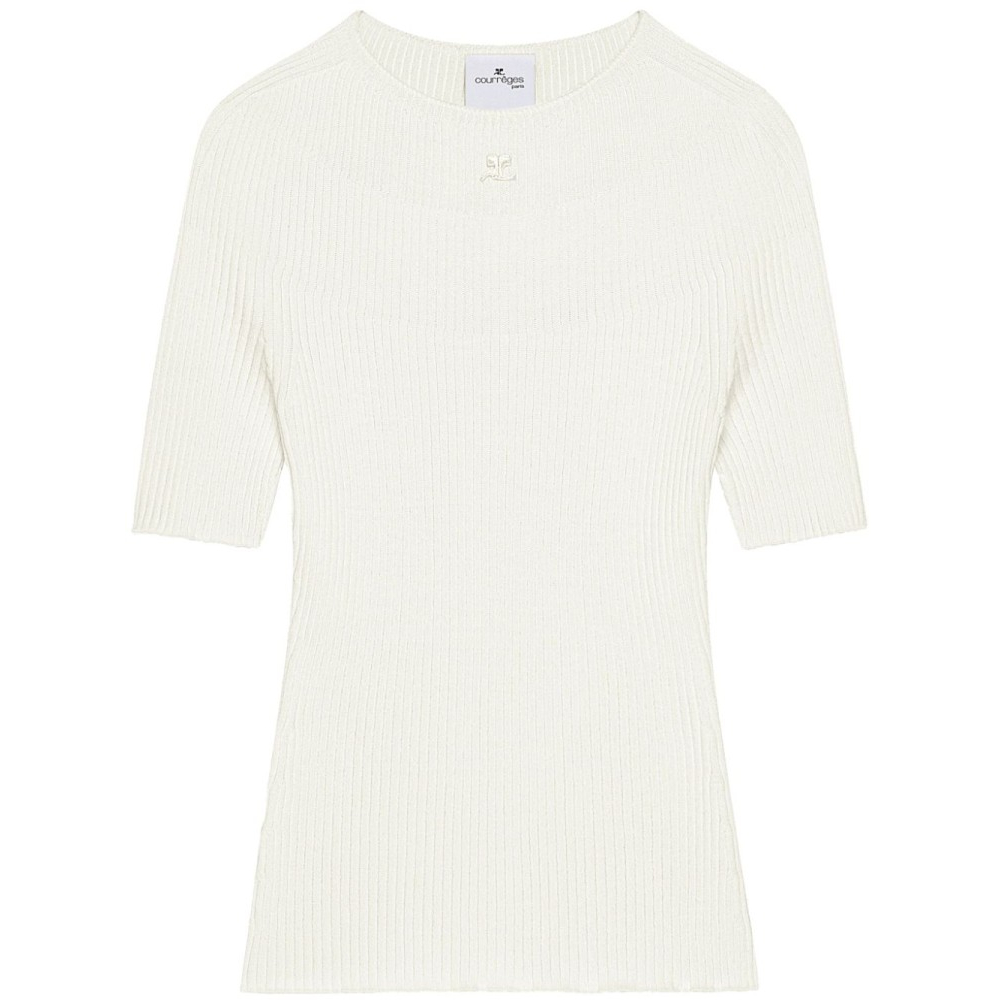 Women's 'Ribbed-Knit' Short sleeve Top