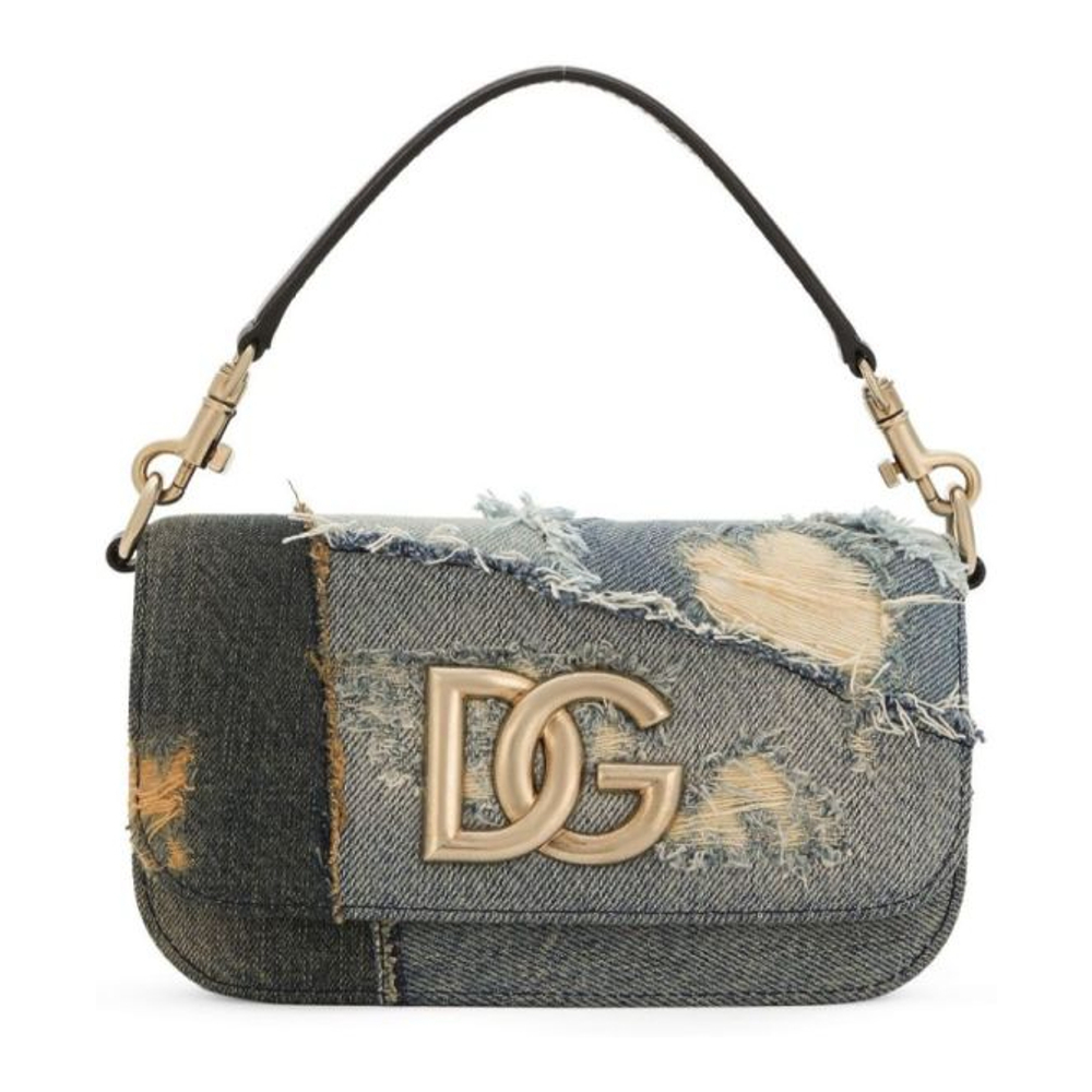 Women's 'Logo Plaque Patchwork' Crossbody Bag