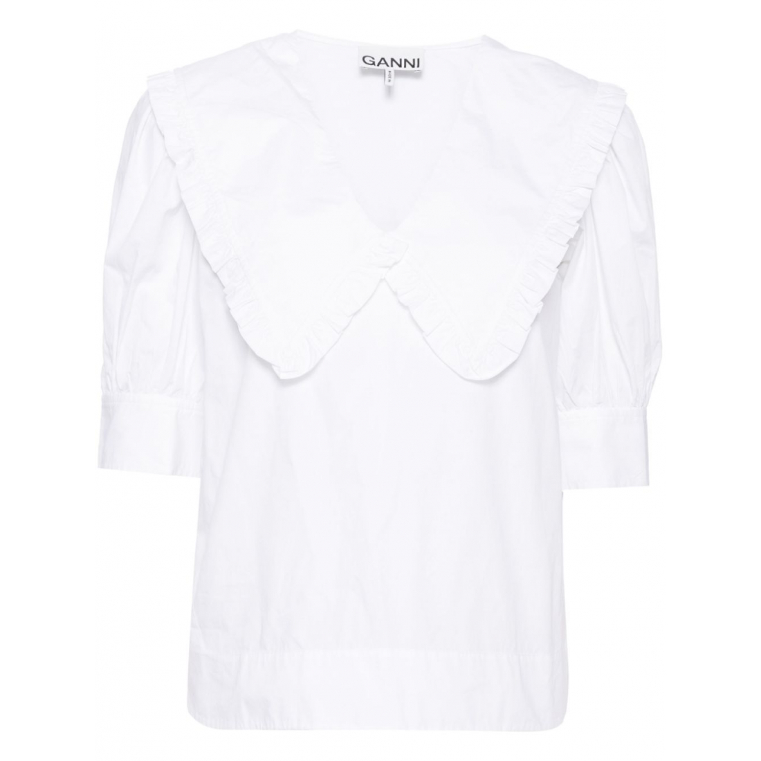 'Ruffled-Trim' Bluse für Damen