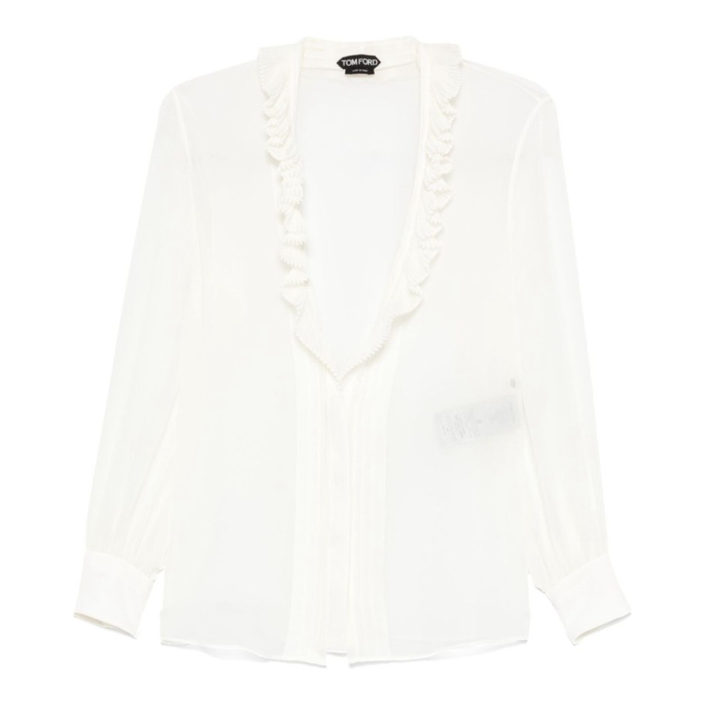 Blouse à manches longues 'Ruffle-Detailed' pour Femmes