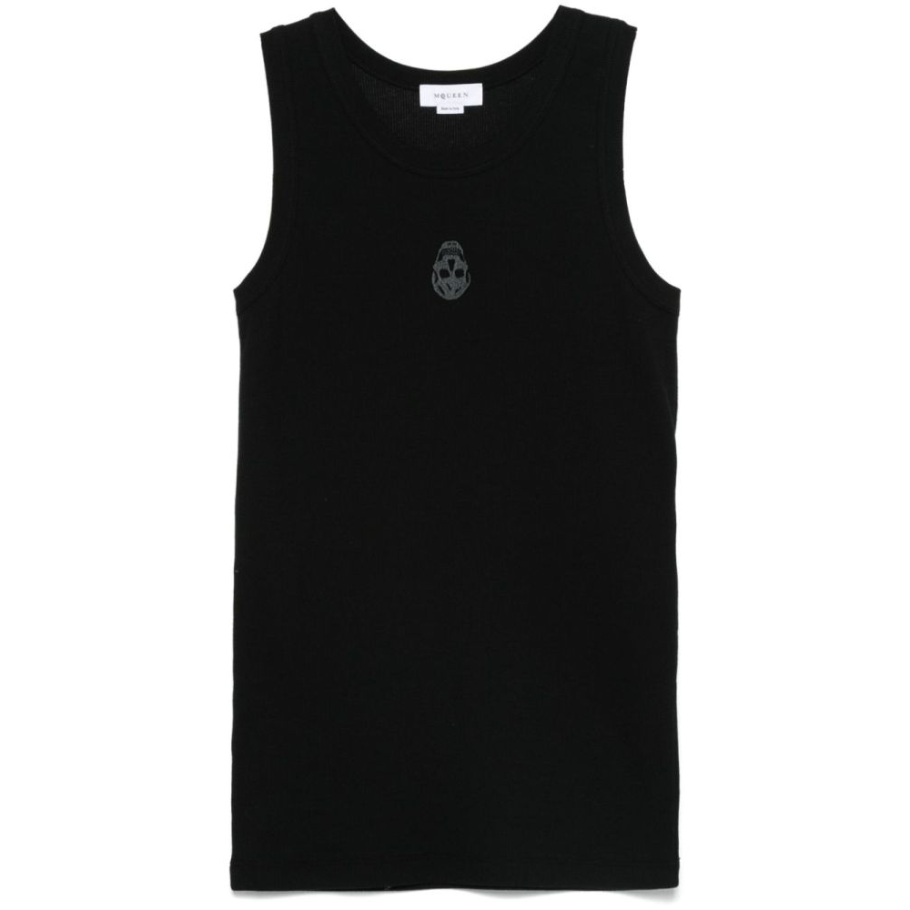 Men's 'Skull-Embroidered' Tank Top