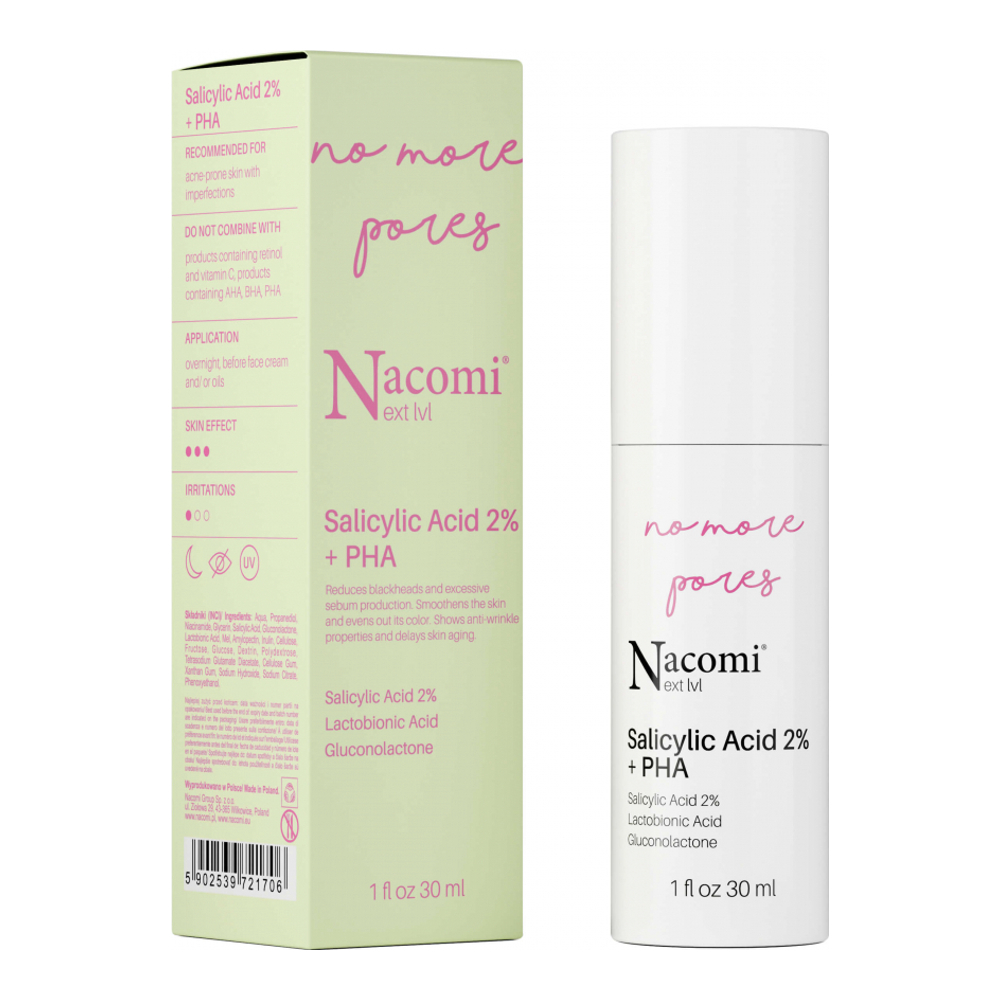 'Nacomi Next Level Salicylic Acid 2% + PHA' Face Serum - 30 ml