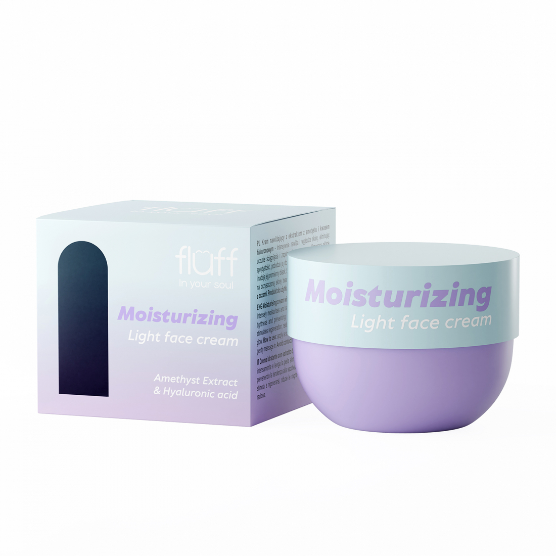 'Light Moisturizing With Amethyst And Hyaluronic Acid' Gesichtscreme - 50 ml