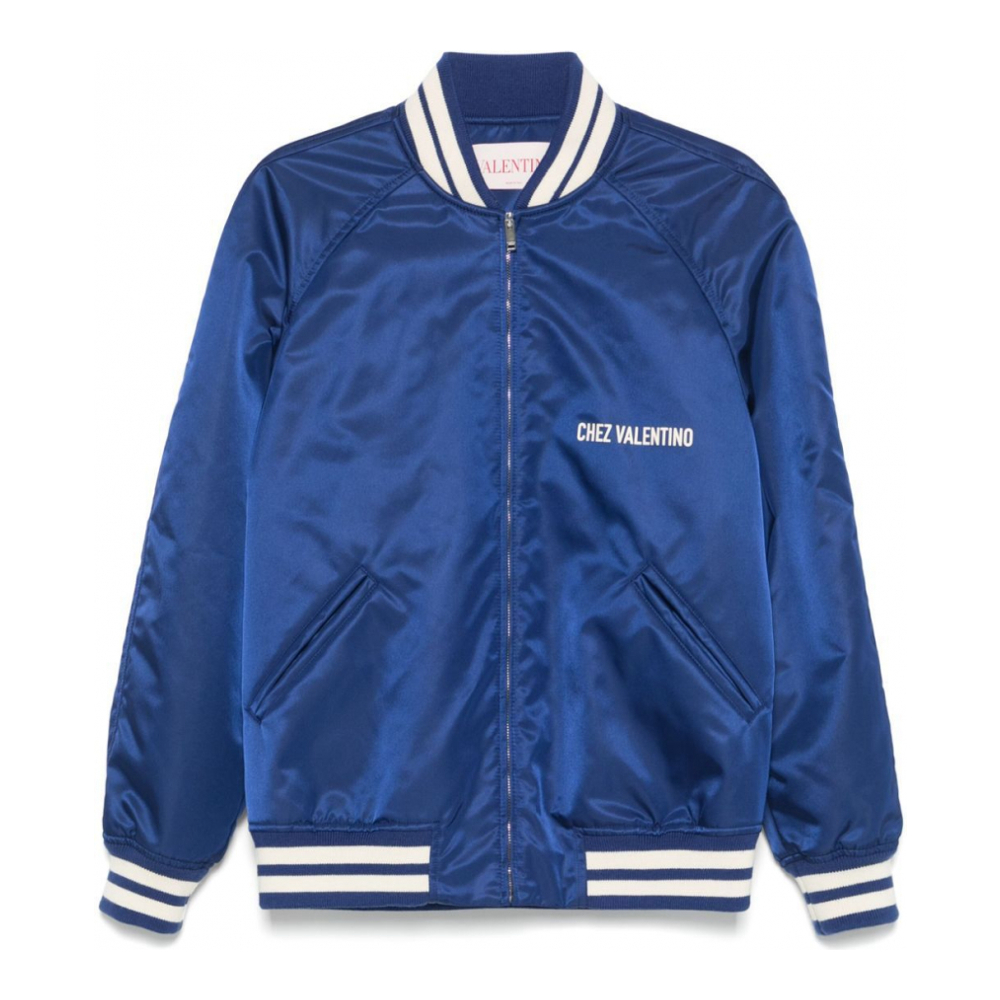 Men's 'Logo-Print' Bomber Jacket