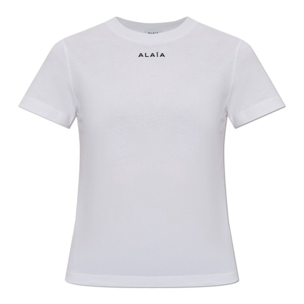 'Logo' T-Shirt für Damen