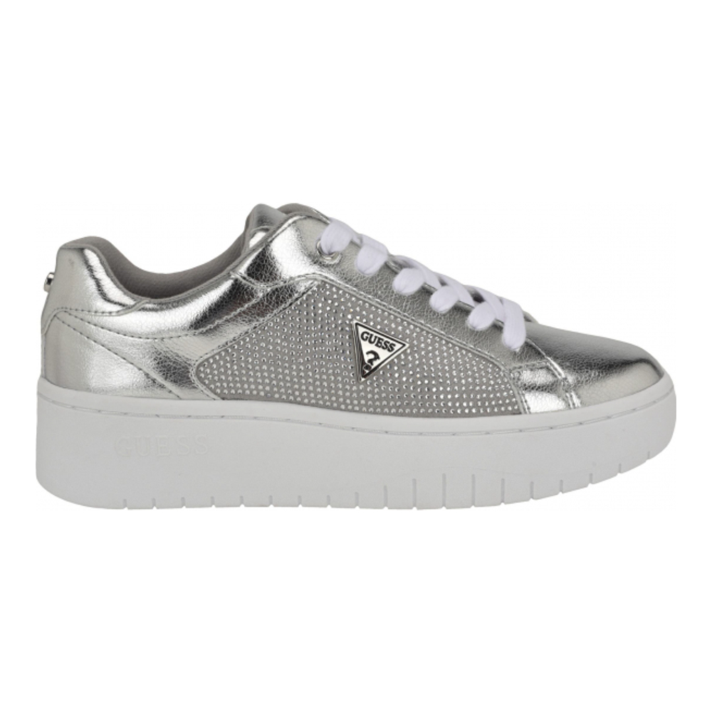 Sneakers à semelle plateforme 'Lennza Metallic Rhinestone' pour Femmes