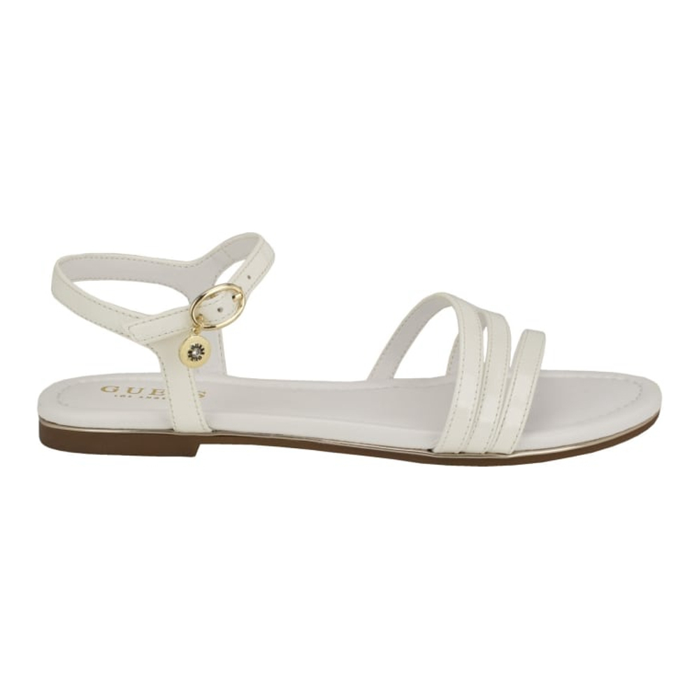 Women's 'Lyndy Patent Faux-Leather' Flat Sandals